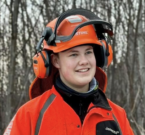 Daniel Skar lærling i skogsarbeider faget i Allskog